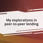 My explorations in peer-to-peer lending